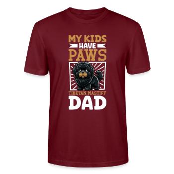 Papa tibétain danois - T-shirt bio CRAFTER Stanley Stella Unisexe - bordeaux - Devant - Alina (178cm) & Michal (187cm)
