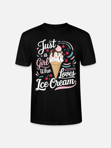 Ice Cream Sweets Ice Cream - Stanley/Stella CRAFTER Unisex Organic T-Shirt - black