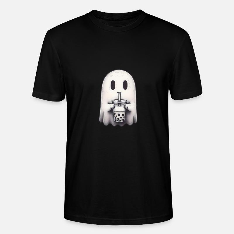 Ghost Bubble Te - Stanley/Stella Unisex Bio-T-Shirt CRAFTER - Schwarz