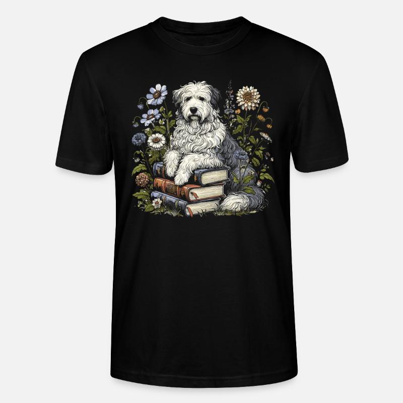 Altenglischer Schäferhund Bobtail - Stanley/Stella Unisex Bio-T-Shirt CRAFTER - Schwarz