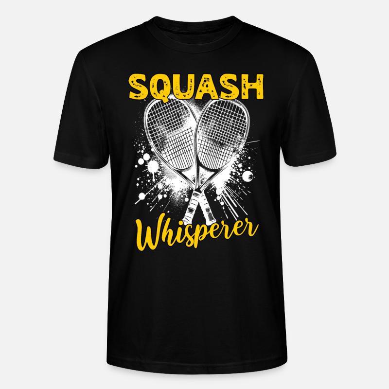 Dictons sur le squash - T-shirt bio CRAFTER Stanley Stella Unisexe - noir