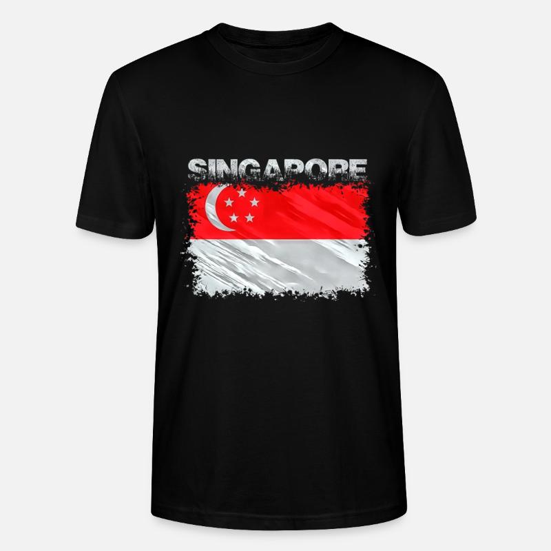 Singapur - Stanley/Stella Unisex Bio-T-Shirt CRAFTER - Schwarz