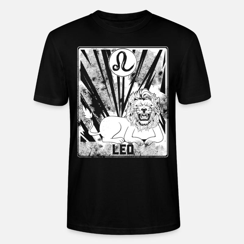 Löwe Sternzeichen - Stanley/Stella Unisex Bio-T-Shirt CRAFTER - Schwarz
