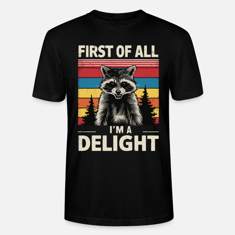 Waschbär - Stanley/Stella Unisex Bio-T-Shirt CRAFTER - Schwarz