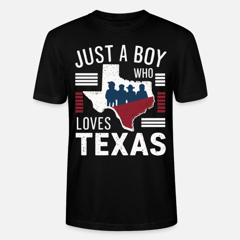 Texas State Texans Texas - Stanley/Stella CRAFTER Unisex Organic T-Shirt - black