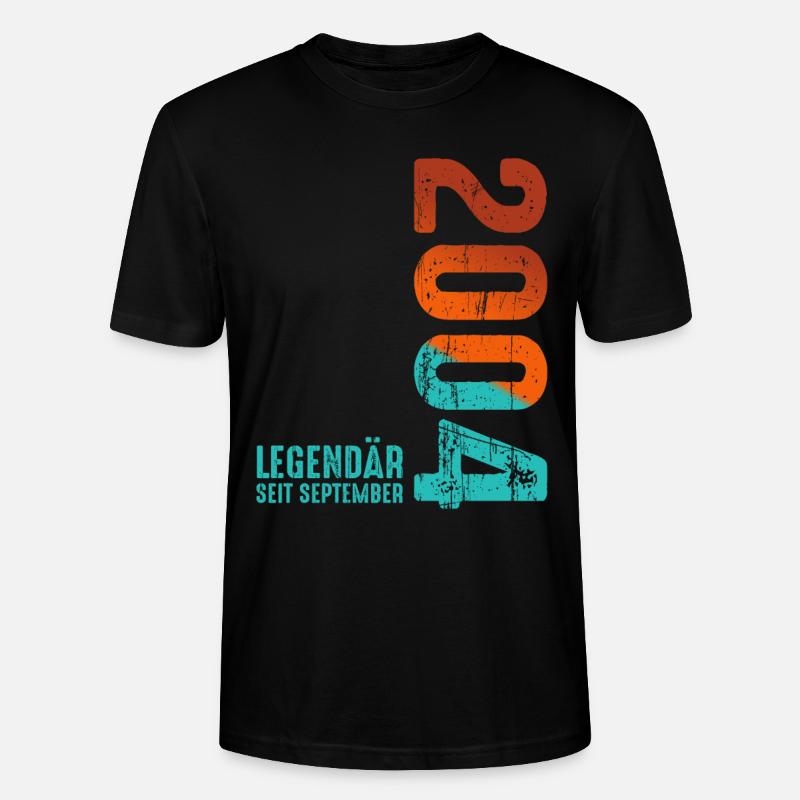 September 2004 Legendär Seit - Stanley/Stella Unisex Bio-T-Shirt CRAFTER - Schwarz