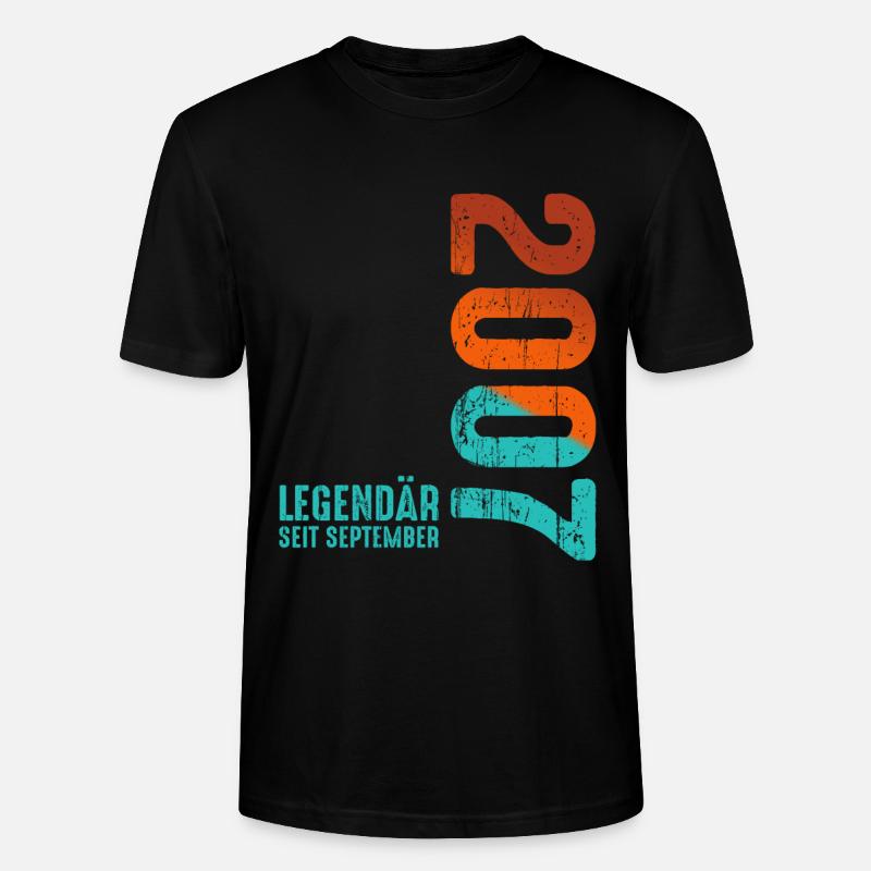 September 2007 Legendär Seit - Stanley/Stella Unisex Bio-T-Shirt CRAFTER - Schwarz