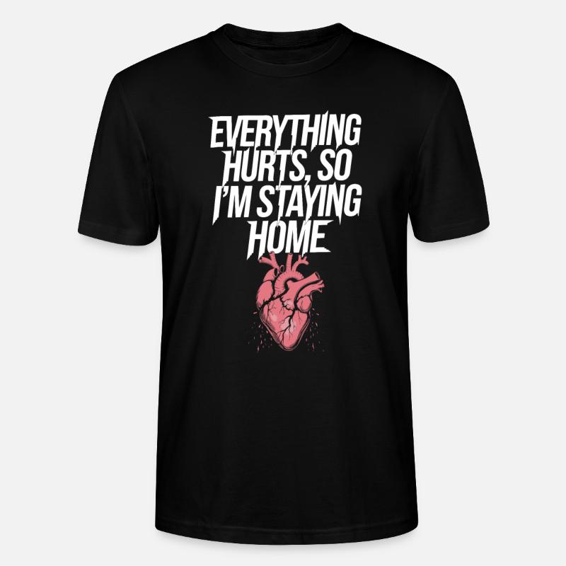 Introversion Alternative style Emotional - Stanley/Stella CRAFTER Unisex Organic T-Shirt - black
