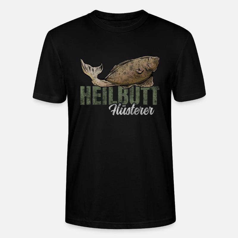 Heilbutt Flüsterer - Stanley/Stella Unisex Bio-T-Shirt CRAFTER - Schwarz