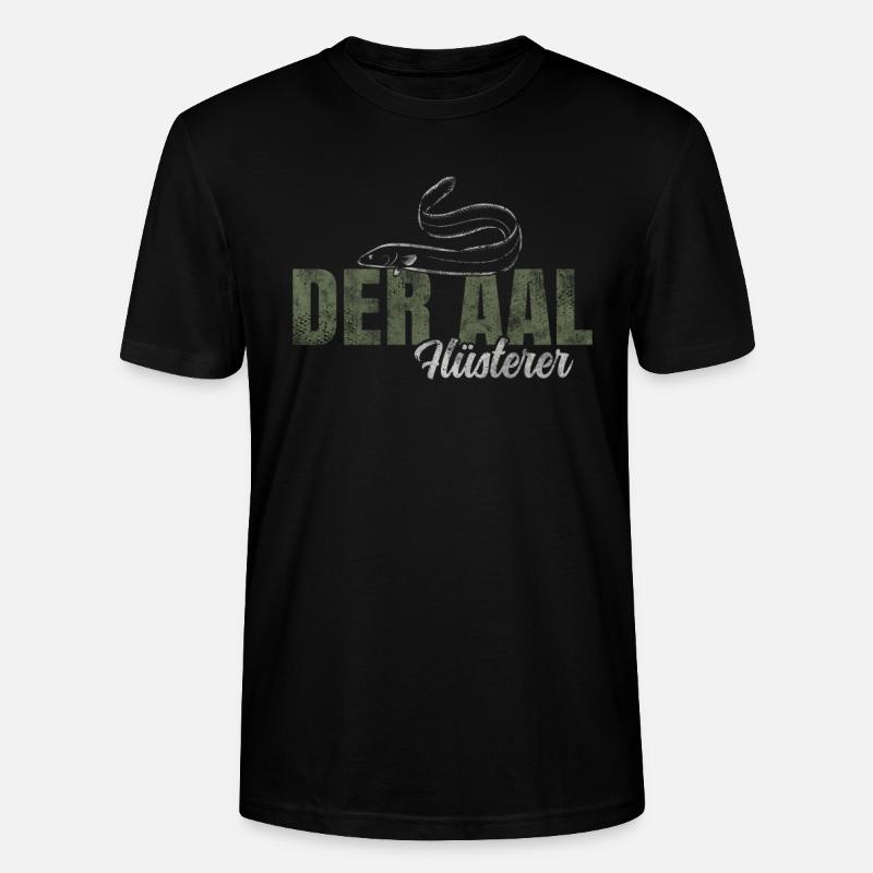 Der Aal Flüsterer - Stanley/Stella Unisex Bio-T-Shirt CRAFTER - Schwarz