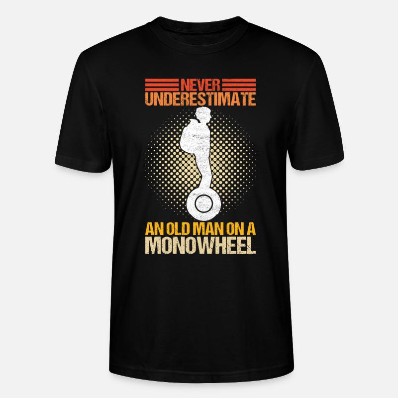 EUC Monoroue - T-shirt bio CRAFTER Stanley Stella Unisexe - noir