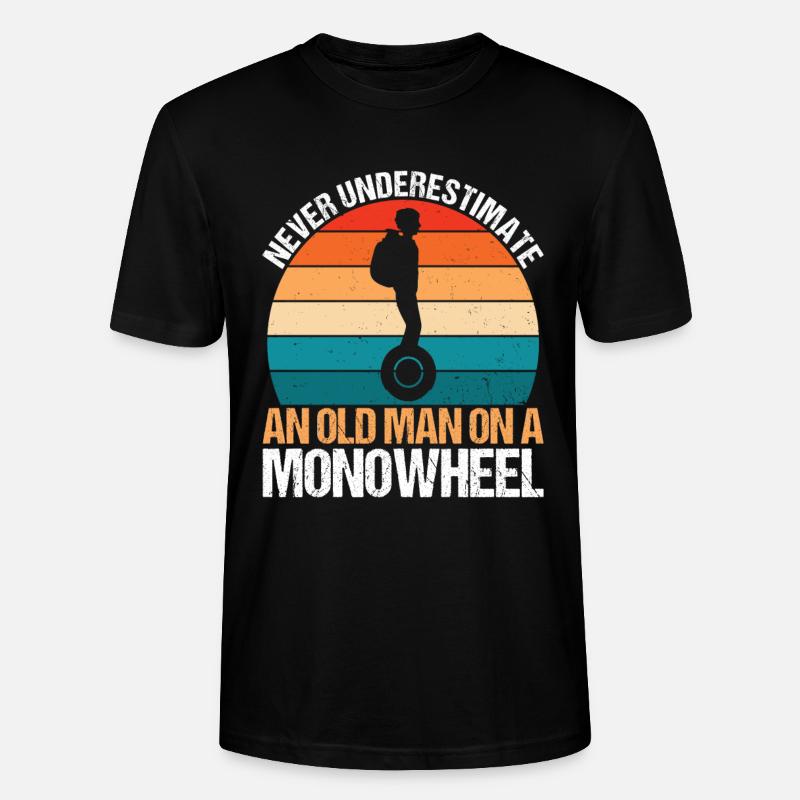 EUC Monoroue - T-shirt bio CRAFTER Stanley Stella Unisexe - noir