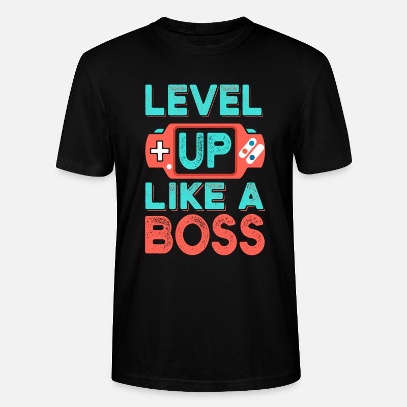 Level Up - Stanley/Stella Unisex Bio-T-Shirt CRAFTER - Schwarz