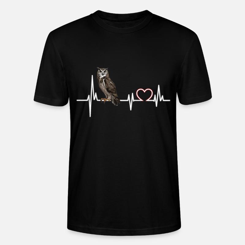 Eule - Stanley/Stella Unisex Bio-T-Shirt CRAFTER - Schwarz