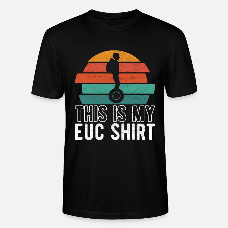 EUC Monoroue - T-shirt bio CRAFTER Stanley Stella Unisexe - noir