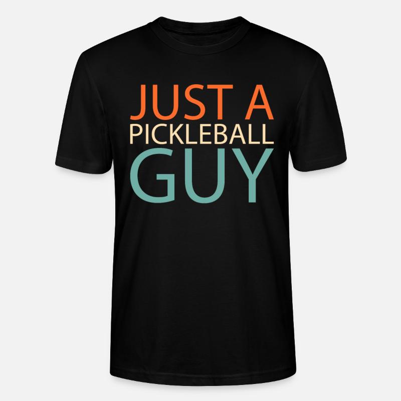 Pickleball Just A Pickleball Guy - Stanley/Stella Unisex Bio-T-Shirt CRAFTER - Schwarz
