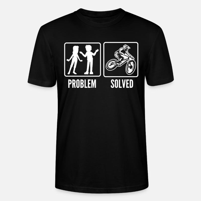 Problem Gelöst Fahrradfahrer - Stanley/Stella Unisex Bio-T-Shirt CRAFTER - Schwarz