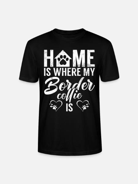 Border Collie Gifts - Stanley/Stella CRAFTER Unisex Organic T-Shirt - black