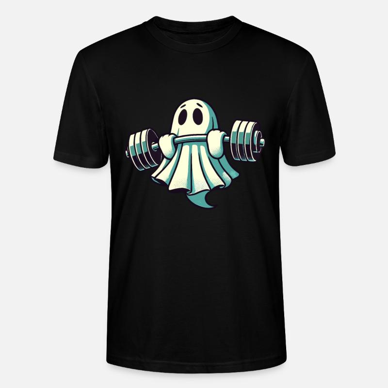Musculation Ghost Drôle Gym Ghost - T-shirt bio CRAFTER Stanley Stella Unisexe - noir