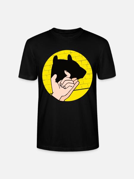 Hand Shadow Puppet Show Puppets - Stanley/Stella CRAFTER Unisex Organic T-Shirt - black