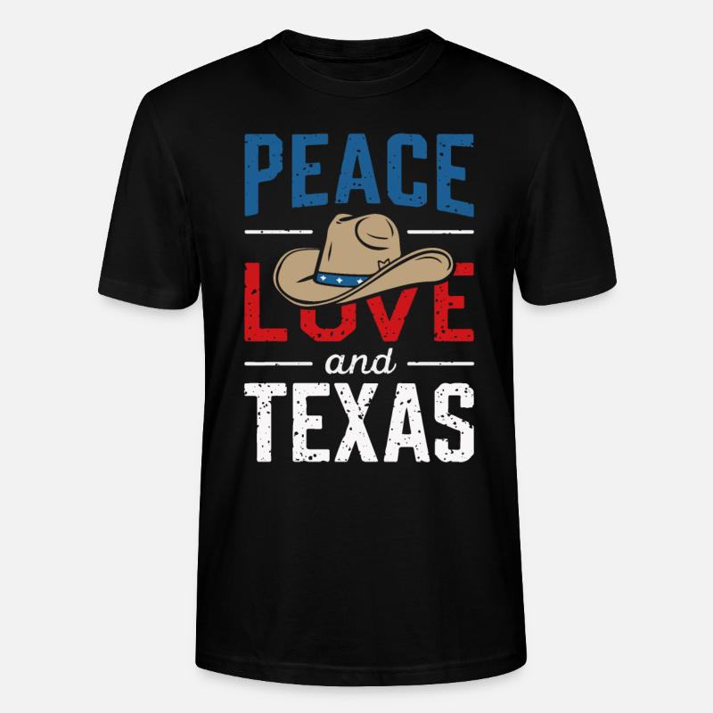 État du Texas Texans Texas - T-shirt bio CRAFTER Stanley Stella Unisexe - noir
