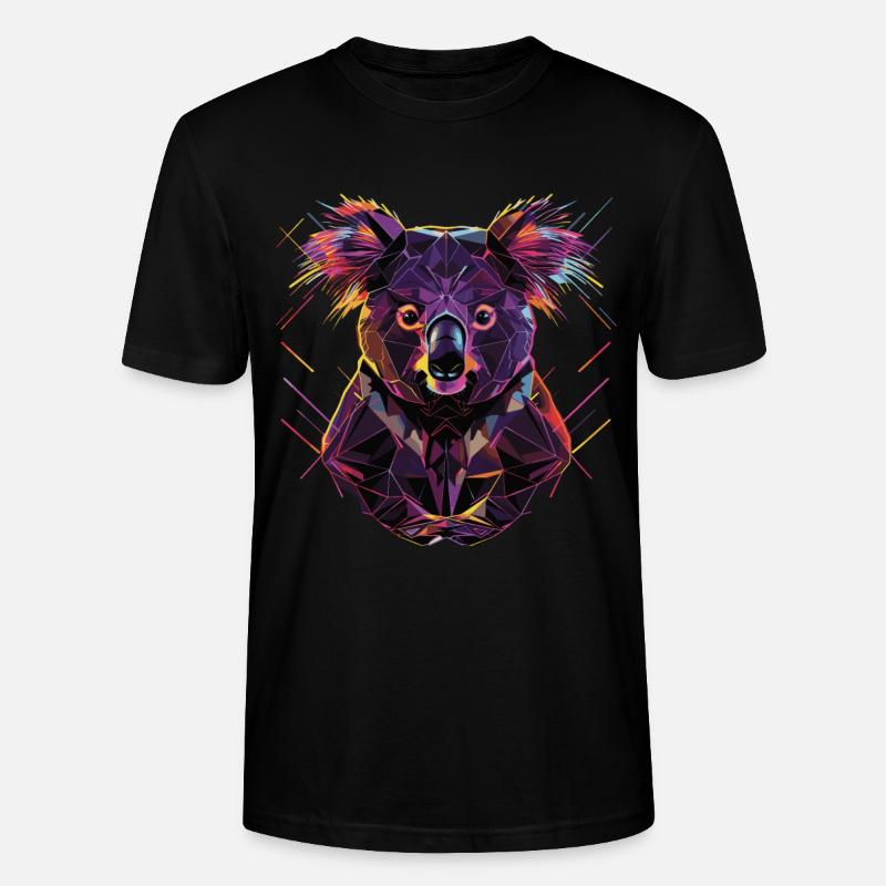 Koala - Stanley/Stella Unisex Bio-T-Shirt CRAFTER - Schwarz