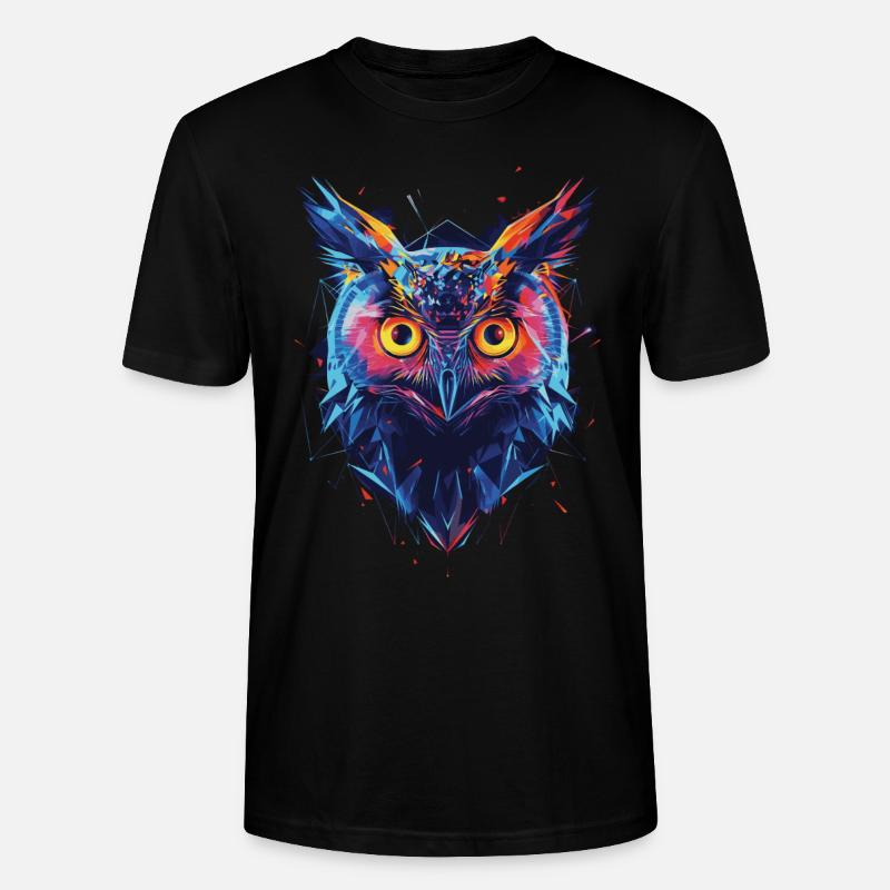 Eule - Stanley/Stella Unisex Bio-T-Shirt CRAFTER - Schwarz