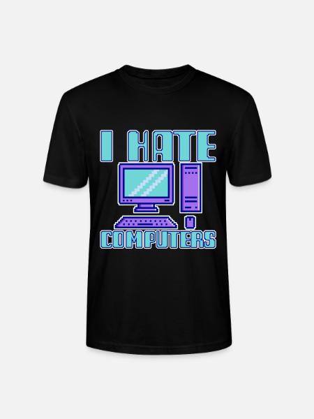 I Hate Computers 4 - Stanley/Stella Unisex Bio-T-Shirt CRAFTER - Schwarz