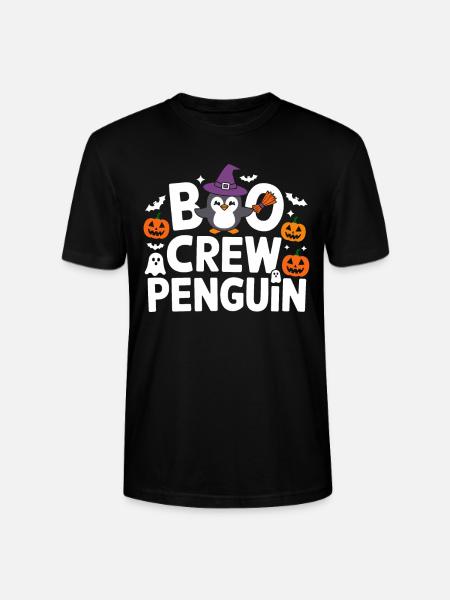 Boo Crew Pingouin Halloween - T-shirt bio CRAFTER Stanley Stella Unisexe - noir