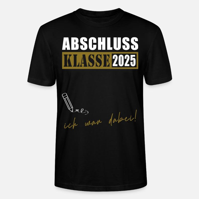 Abschlussklasse 2025 - Stanley/Stella Unisex Bio-T-Shirt CRAFTER - Schwarz