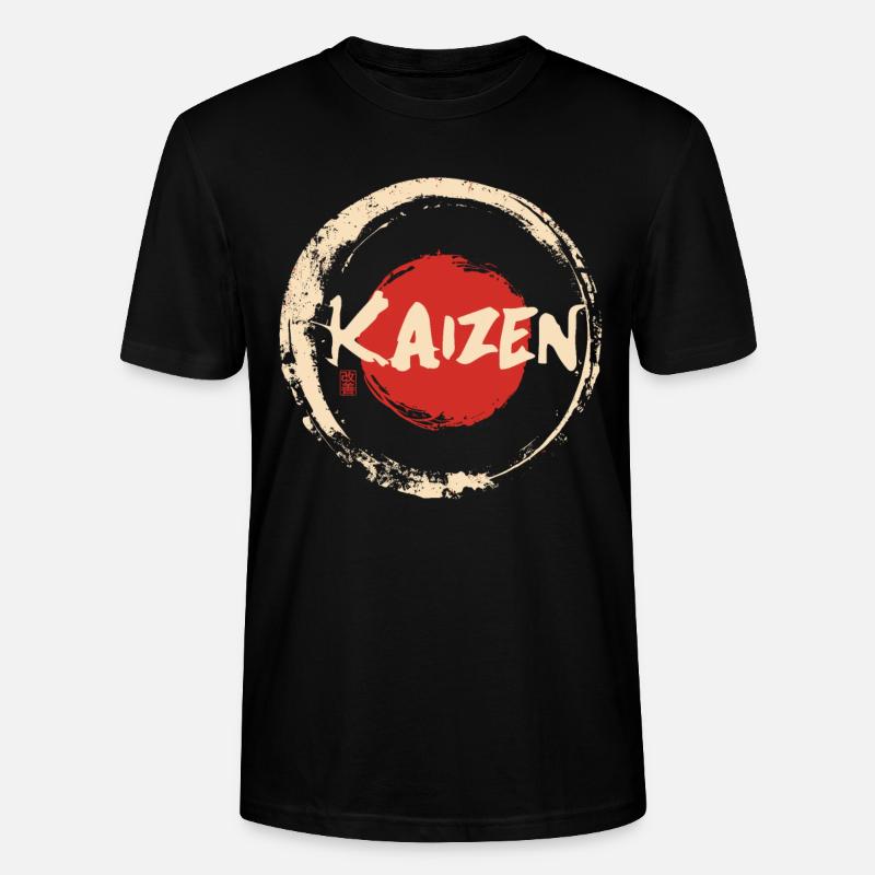 Hiragana Katakana Kaizen-methode Kaizen - T-shirt bio CRAFTER Stanley Stella Unisexe - noir