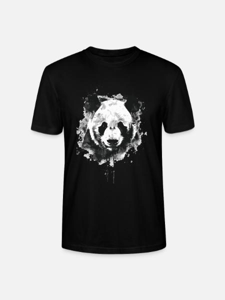 Panda - Stanley/Stella CRAFTER Unisex Organic T-Shirt - black