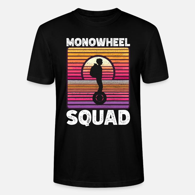 EUC Monoroue - T-shirt bio CRAFTER Stanley Stella Unisexe - noir
