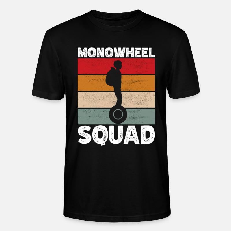 EUC Monoroue - T-shirt bio CRAFTER Stanley Stella Unisexe - noir