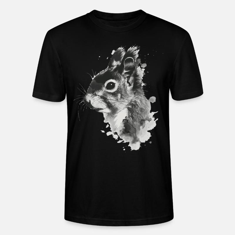 Eichhörnchen - Stanley/Stella Unisex Bio-T-Shirt CRAFTER - Schwarz