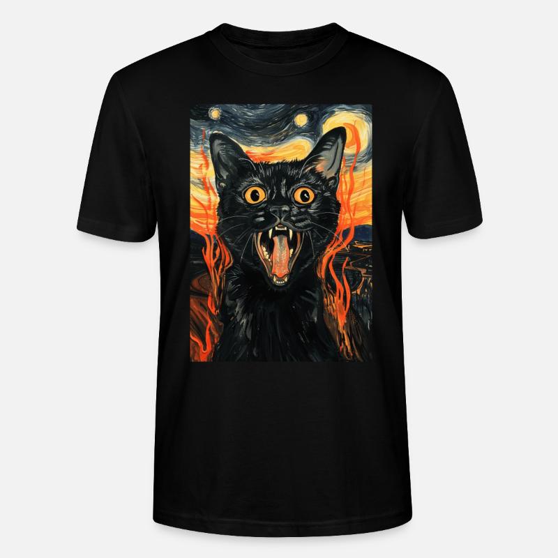 Chat - T-shirt bio CRAFTER Stanley Stella Unisexe - noir