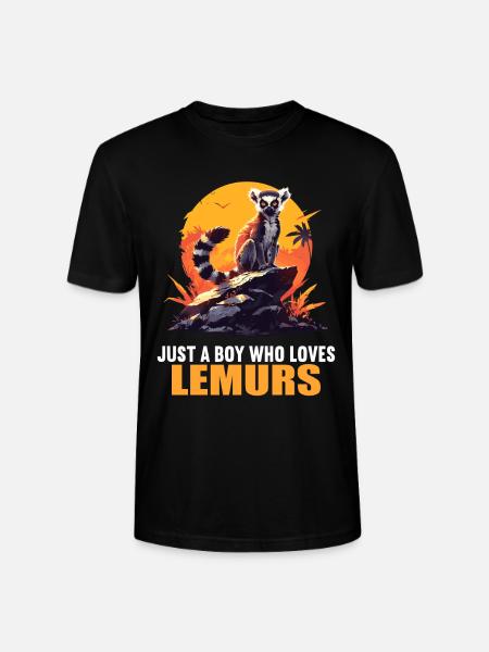 Lemuren Lemurs Lemur - Stanley/Stella CRAFTER Unisex Organic T-Shirt - black