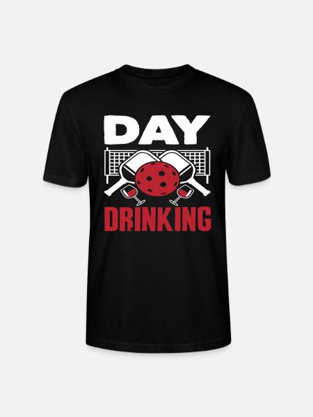 Day Drinking Pickleball Fun - Stanley/Stella CRAFTER Unisex Organic T-Shirt - black
