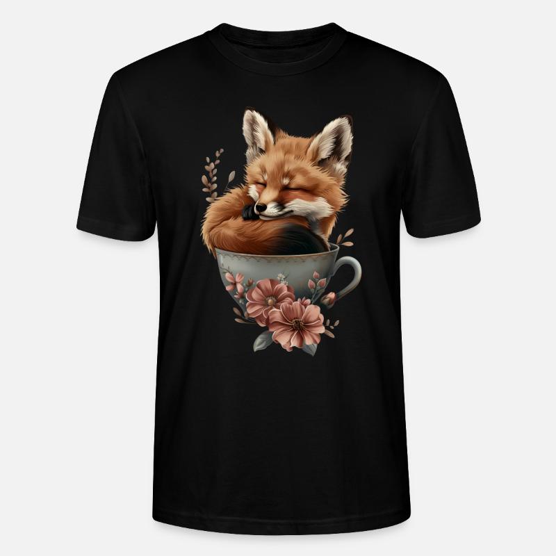 Fuchs - Stanley/Stella Unisex Bio-T-Shirt CRAFTER - Schwarz