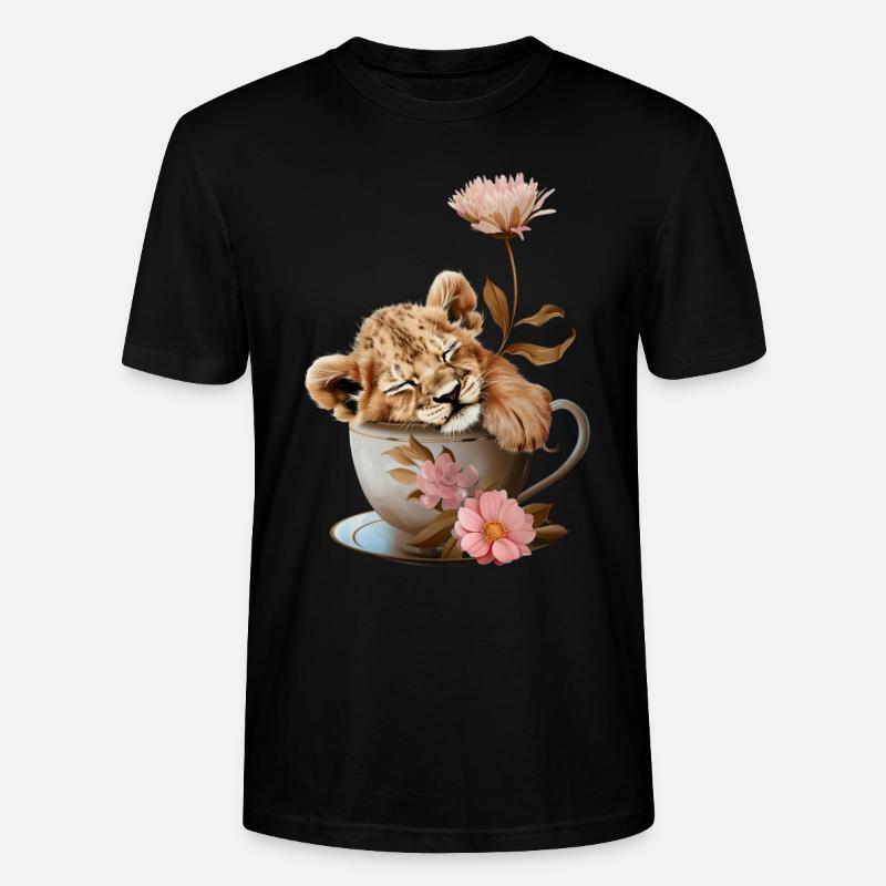 Lion - T-shirt bio CRAFTER Stanley Stella Unisexe - noir