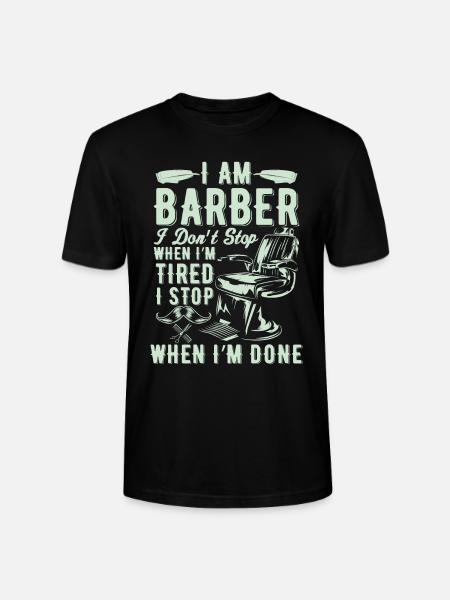Barber Haircutter - Stanley/Stella CRAFTER Unisex Organic T-Shirt - black