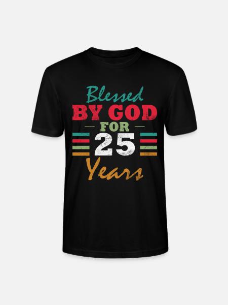 25 Geburtstag Spruch lustig Geburtstagsgeschenk - Stanley/Stella Unisex Bio-T-Shirt CRAFTER - Schwarz
