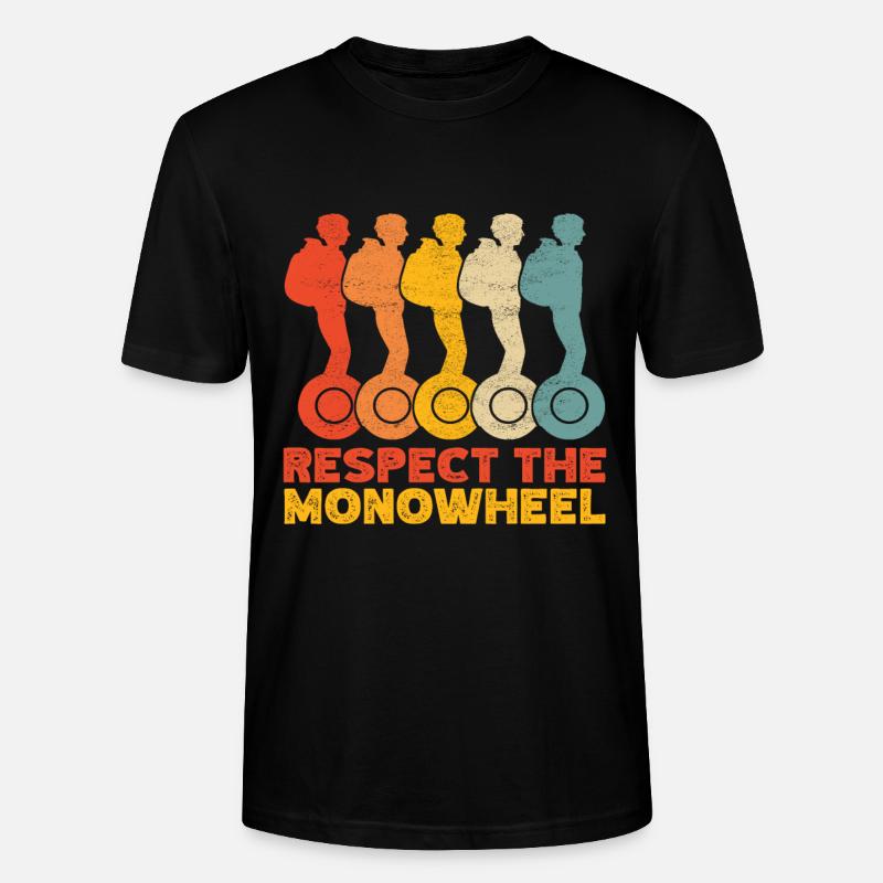 EUC Monoroue - T-shirt bio CRAFTER Stanley Stella Unisexe - noir