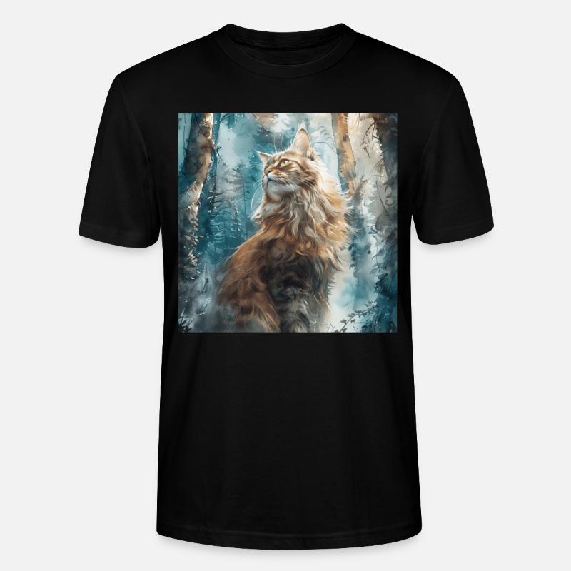 Chat - T-shirt bio CRAFTER Stanley Stella Unisexe - noir