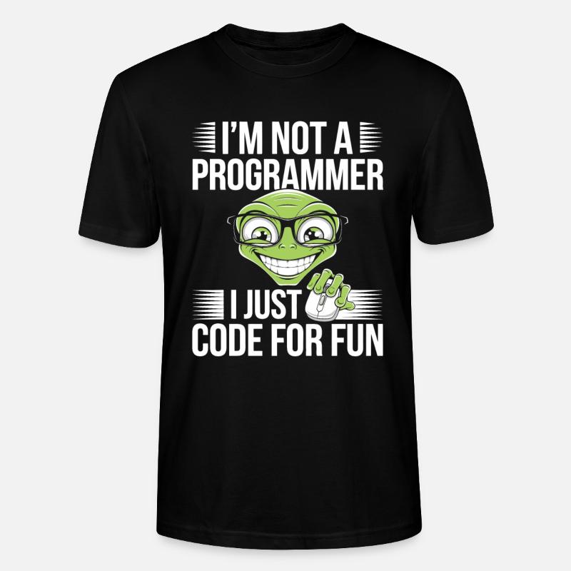 Programmer Computer Freak Code PC - Stanley/Stella CRAFTER Unisex Organic T-Shirt - black