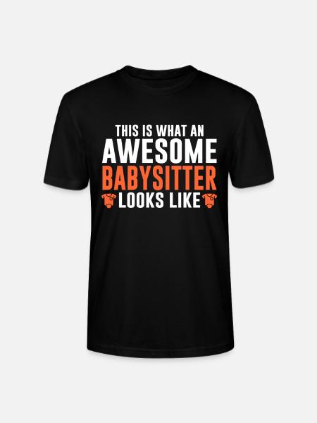 Babysitter Babysitting - Stanley/Stella CRAFTER Unisex Organic T-Shirt - black