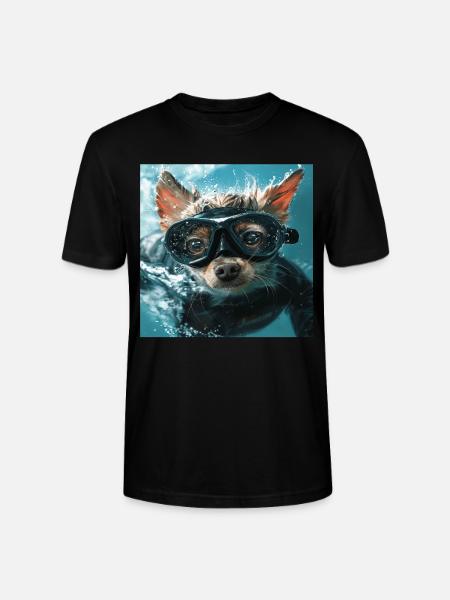 Chien - T-shirt bio CRAFTER Stanley Stella Unisexe - noir