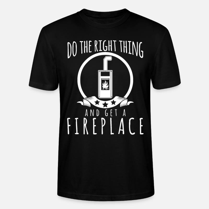 Fireplace - Stanley/Stella Unisex Bio-T-Shirt CRAFTER - Schwarz