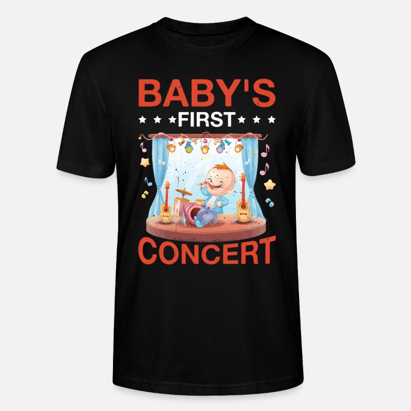 Baby's First Concert 6 - Stanley/Stella Unisex Bio-T-Shirt CRAFTER - Schwarz
