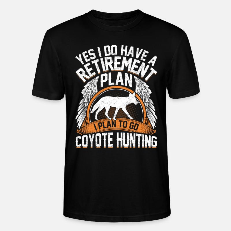 Chasseur de coyotes Yote - T-shirt bio CRAFTER Stanley Stella Unisexe - noir